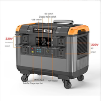 Système d'alimentation solaire extérieur 220V 2400W, panneau photovoltaïque standard européen 2400W, stockage d'énergie grande capacité