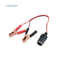12V puissance voiture allume-cigare femelle à pince crocodile connecteur d'extension à Terminal pince adaptateur de batterie prise automatique