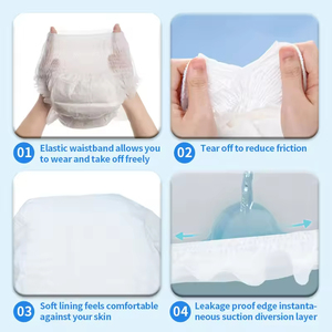 Couches absorbantes pour adultes imprimées, extra absorbantes, anti-fuites, en tissu non tissé, pour femmes et hommes, qualité usine, les plus épaisses - Product Image 3