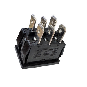 Dpdt tiêu chuẩn thuyền loại đen 6 pin 21*15 mét <span class=keywords><strong>2</strong></span> vị trí Rocker chuyển AC 6/8A 250V trên công tắc nguồn - Product Image 4