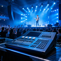 Console DMX512 F2 pour éclairage de scène DJ, projecteurs mobiles et lumières à faisceau, solutions d'éclairage professionnelles