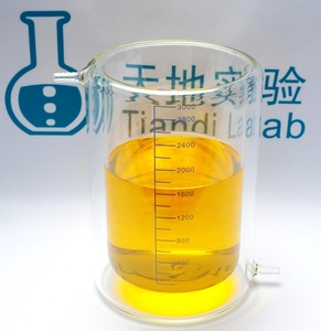 Vaso <span class=keywords><strong>de</strong></span> Laboratorio Tiandi Lab <span class=keywords><strong>de</strong></span> 3000 ml, <span class=keywords><strong>de</strong></span> Vidrio Borosilicato, Fondo Plano, Doble Capa, para Reacciones <span class=keywords><strong>de</strong></span> Laboratorio - Product Image 2