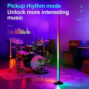 <b>RGB</b> LED Floor Lamp Candlestick Acrylic PVC Space Themed USB Powered Remote <b>Control</b> for Living Room Bedroom Decor - Product Image 3