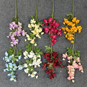 Ramos de Campanillas Artificiales, Flores de Seda Mixtas Hechas a Mano, Decoraciones para Bodas, Arreglos para Piso - Product Image 2