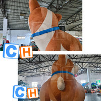 Peluche gonflable chien mascotte publicité gonflable parc décoration