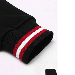 2026 Formula1 Industries Men's Varsity Jacket White Color Black Sleeves 100% <b>Wool</b> Waterproof Reversible Fleece Lining Winter - Product Image 4