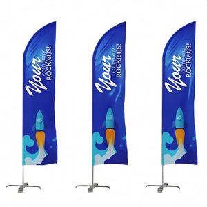 Bandera de Playa Personalizada con Plumas, de Alta Calidad, para Publicidad Exterior, Decoración, Venta de Neumáticos - Product Image 1