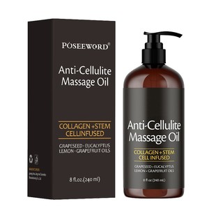 Aceite de Masaje Corporal Vegano Personalizado Antienvejecimiento, Aceite Reductor Caliente Anticelulítico para Mujer - Product Image 1