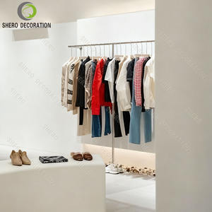 Ideas de decoración para tiendas de ropa modernas: expositor de ropa metálico, soporte de ropa personalizado y duradero para prendas. - Product Image 5