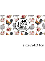 LETOP 1pcs Cute Animal Cup Wrap Transfers Stickers Honeybee Elephant Chicken Kitten UV pour DTF Wraps 160z Material