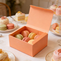 Boîte en carton personnalisée pour pâtisserie, en papier recyclé, pour macarons et biscuits