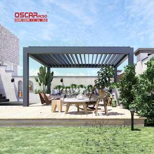 Cochera de aluminio <span class=keywords><strong>desmontable</strong></span> 5X4 a prueba de roedores, fácil montaje, jardín, Patio, refugio al aire libre, pérgola - Product Image 1