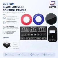 Panneau de commande tactile personnalisé en acrylique PMMA, membrane graphique pour chargeur sans fil, découpe CNC