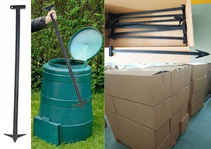 Bac à compost en plastique 480L, bac à compost de <span class=keywords><strong>jardin</strong></span> en plastique recyclé - Product Image 5