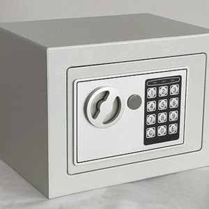 स्टील इलेक्ट्रॉनिक डिजिटल कोड और बायोमेट्रिक फिंगरप्रिंट मनी जमा सुरक्षित है होटल और होम उपयोग के लिए सुरक्षित प्रतिरोधी स्टील जमा बॉक्स - Product Image 3