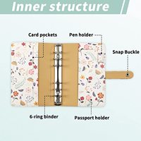 Uptodate Hardcover Notebook A6 Ordner persönliches Tagebuch Wochen planer Agenda Veranstalter Ring Briefpapier Binder Lose blatt Notizbuch
