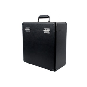 <span class=keywords><strong>Valise</strong></span> de rangement à plateau tournant de 12 pouces <span class=keywords><strong>valise</strong></span> portable anti-poussière couleur noire - Product Image 1