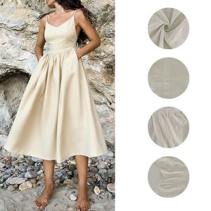 Abito Occidentale da Donna, Elegante Stile Foresta, Sexy con Scollo a V Profondo, Vita Naturale, Tinta Unita alla Moda, Estivo - Product Image 4