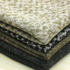 Rove Rough Print Polyester Fleece Fabric Knit Weft Polyester Stone Disperse Print Brush Coarse Needle Fleece Fabric for Garment
