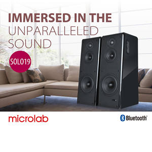 Haut-parleur HIFI Microlab SOLO19, enceinte bibliothèque en bois, haut-parleur Bluetooth pour home cinéma - Product Image 2