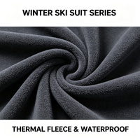 Ensemble de sous-vêtements thermiques pour homme, imperméable et chaud, à manches longues, pour le ski et la randonnée, avec impression personnalisée