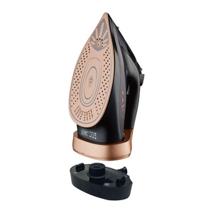 Fer à repasser électrique 2400W avec semelle en céramique, fer à vapeur domestique filaire et sans fil - Product Image 3