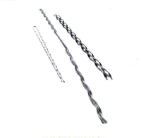 Tige de raccordement préformée hélicoïdale galvanisée pour la connexion des fils de terre, adaptée aux raccords de tiges d'armure pour fils de terre torsadés galvanisés