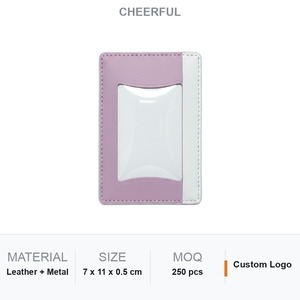 ที่ใส่บัตรธุรกิจหนัง PU สีม่วงแบบคลาสสิก พร้อมขาตั้งโทรศัพท์  โลโก้สั่งทำได้ ของขวัญสำหรับองค์กร - Product Image 6