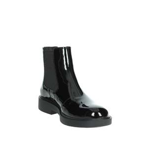 Bottines basses pour femme Geox D46QRE 00066 en cuir verni noir style Chelsea - Product Image 5