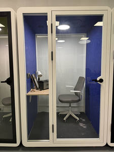 Petite cabine d'isolation phonique moderne facile à enlever pour 1 personne avec espace intérieur de couleur en option - Product Image 6