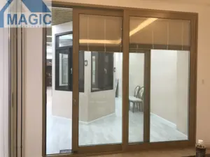 Pintu Geser Kaca Desain Gerbang Rumah Modern Bersertifikat Di Tiongkok