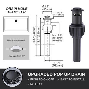 <span class=keywords><strong>Grifo</strong></span> de <span class=keywords><strong>lavabo</strong></span> generalizado de 8 ", negro y dorado <span class=keywords><strong>con</strong></span> tapón de drenaje emergente, <span class=keywords><strong>grifo</strong></span> mezclador de 2 manijas, <span class=keywords><strong>grifo</strong></span> de <span class=keywords><strong>lavabo</strong></span> <span class=keywords><strong>con</strong></span> <span class=keywords><strong>manguera</strong></span> de suministro - Product Image 5