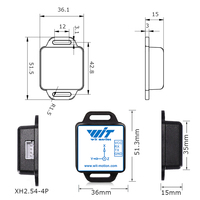 WT61C Tri-axial MEMS IMU, Sensor Sudut Kemiringan Mpu6050 6DOF untuk Transduser Pengukur Getaran Motor Sensor TTL RS232