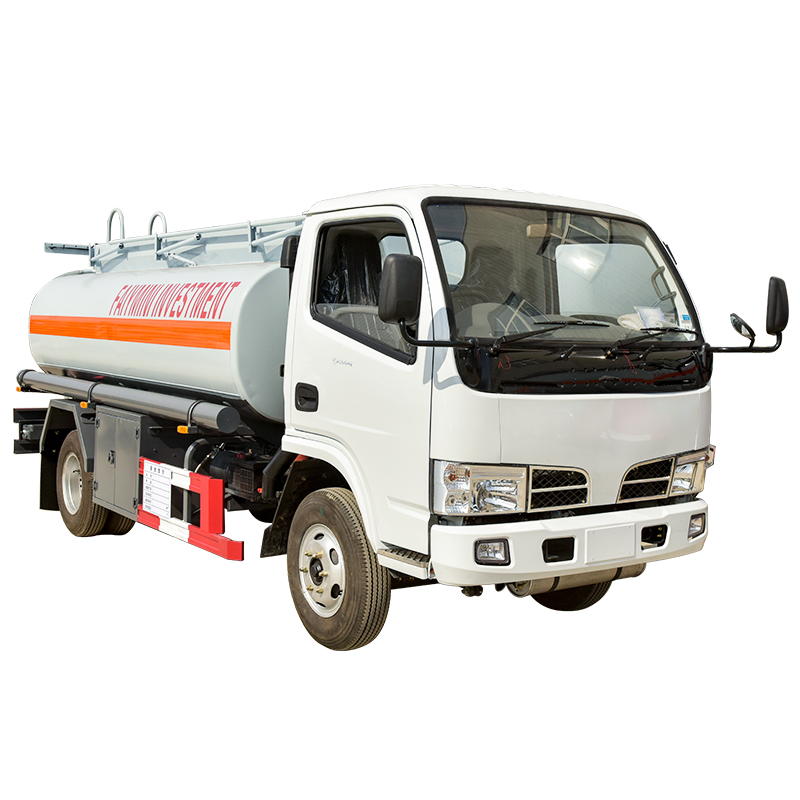 Dongfeng 6000 liter truk tangki bahan bakar bensin merek terkenal Tiongkok