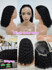 โปรโมชั่น Letsfly วิกผมบ๊อบลอนน้ำ 27$  วิกผมหน้าผากลูกไม้ 13x4 ขนาด 10 12 14 นิ้ว น้ำหนัก 200 กรัม ผมแท้แบบดิบ ขายส่งวิกผมมนุษย์แบบลอน 200% - Product Image 2