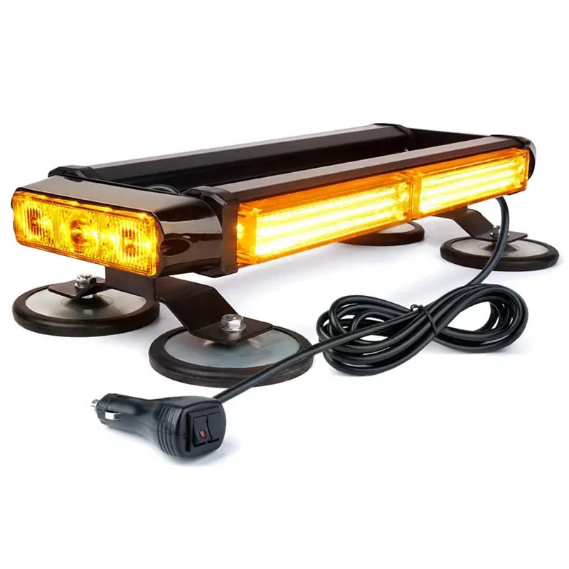 Luz LED estroboscópica COB para coche, luces intermitentes de advertencia de emergencia para camión, color amarillo, rojo, azul, ámbar, 12V y 24V, venta al por mayor
