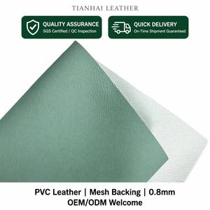Tissu en cuir synthétique PVC grain litchi durable avec support en microfibre, écologique et imperméable pour sièges auto, canapés et sacs de voyage - Product Image 1