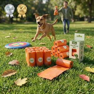 Manufacturer Wholesale Biodegradable Cartoon Dog Poop Bags Custom Logo Printed Plastic Factory Price - Product Image 1