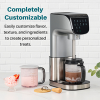 Machine à glaces italienne haut de gamme 11 en 1, gelato, entièrement automatique, en acier inoxydable, pour faire des glaces maison pour les enfants