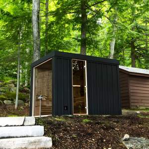 Cedar Wood Cabin Sauna Room - 2-4 People. Outdoor square Sauna Room for Relaxation and Mental Rejuvenation. Traditional Sauna. - Product Image 4