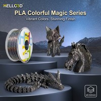Filament PLA Magique Coloré HELLO3D 1,75 mm 1 kg 330 m 200°C pour Impression 3D, Moulage et Artisanat, Tiges en Plastique Certifiées ISO