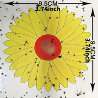 Autocollants de mouche de fenêtre de conception de tournesol transparents non toxiques pièges à insectes d'agriculture
