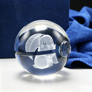 <span class=keywords><strong>Bola</strong></span> <span class=keywords><strong>de</strong></span> Cristal Luminosa 3D <span class=keywords><strong>de</strong></span> 70mm, Hecha a Mano, Grabada con Láser, Decoración Creativa <span class=keywords><strong>de</strong></span> Anime, Souvenir, <span class=keywords><strong>Juguete</strong></span>, Suministro al por Mayor - Product Image 4