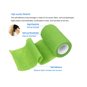 Custom Logo Waterproof Self-Adhesive Non Woven Elastic Cohesive Bandage 10Cm Vet <b>Wrap</b> CE Certified - Product Image 2