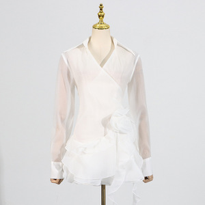 Vestidos Cortos de Manga Larga con Diseño de Costuras Laterales en Madera para Mujer, Nueva Moda - Product Image 4