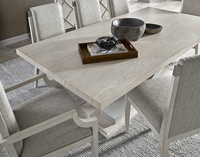 Table à manger en bois sculpturale moderne avec base en X incurvée, plateau rectangulaire, mobilier de salle à manger et de cuisine de luxe