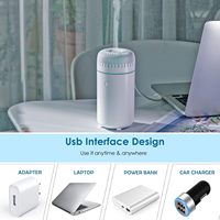 Humidificateur d'air pour la maison et la voiture, purificateur d'air de bureau, diffuseur d'arômes électrique rechargeable par USB