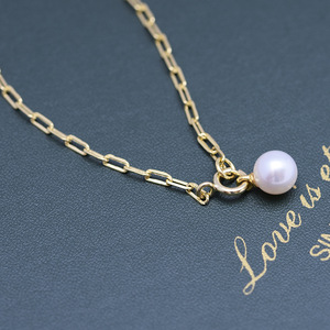 Pulsera de Plata Zhuji S925 con Perla Blanca de Agua Dulce de 8-9 mm, Luz Intensa y Casi Impecable, Venta al por Mayor en Transmisión en Vivo - Product Image 3