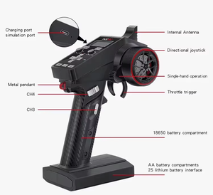 Hotrc Ct-6a 6ch 2.4ghz Plastic Radio System Remote Controller F-06a F-04a Rc Car <b>Drones</b> <b>Accessories</b> - Product Image 5
