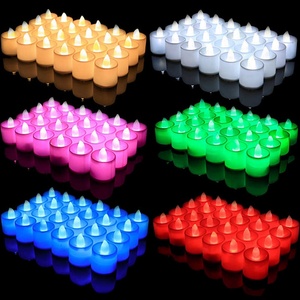 Luxury Led <b>Tea</b> <b>Light</b> Candles Battery Operated Flameless Mini Candle Gift Bar Home Wedding Decor Electric Pillar Aura Candles - Product Image 2